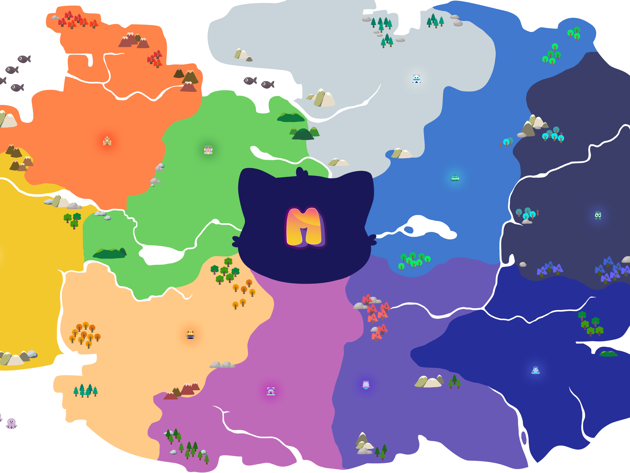 Mocossi Metaverse map